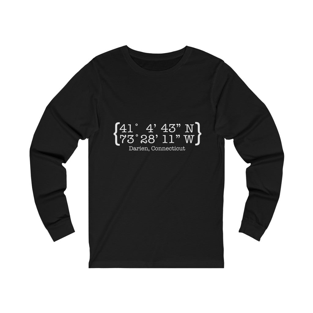 darien ct / connecticut long sleeve tee shirt