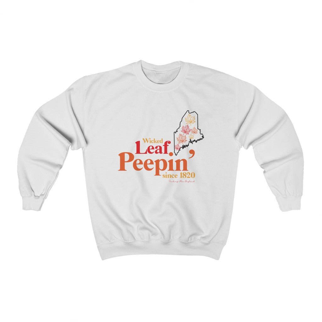 Wicked Leaf Peeper If you ask a local about leaf peeping, they would most likely say “Leaf peeping is wicked cool!” This collection brings out the uniqueness of fall in Maine. Free USA shipping on all items