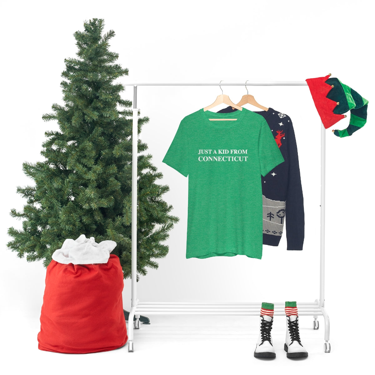 Just a kid from Connecticut Unisex Jersey Short Sleeve Tee