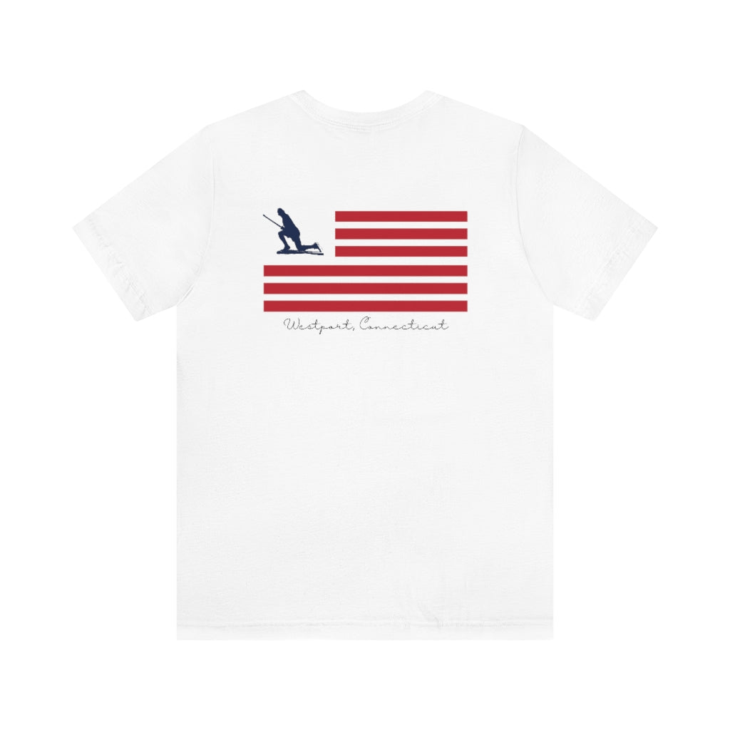 Minuteman Flag (back) Unisex Sponge Fleece Pullover Hoodie