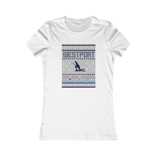 westport ct / connecticut ugly christmas sweater tee shirt