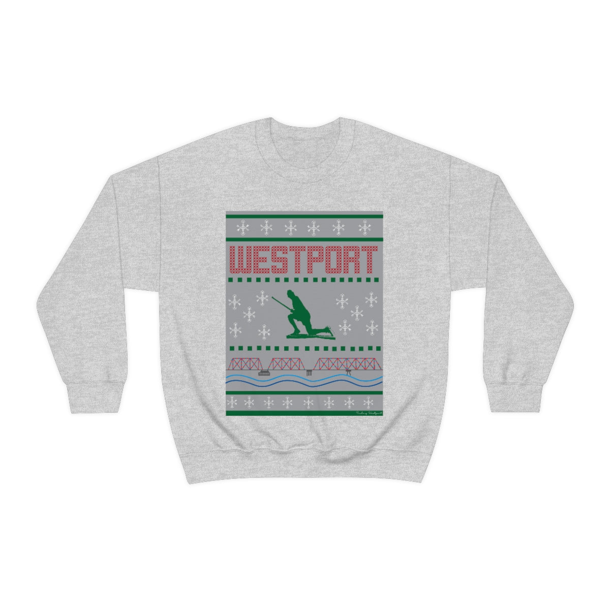westport ct / connecticut ugly christmas sweater unisex sweatshirt