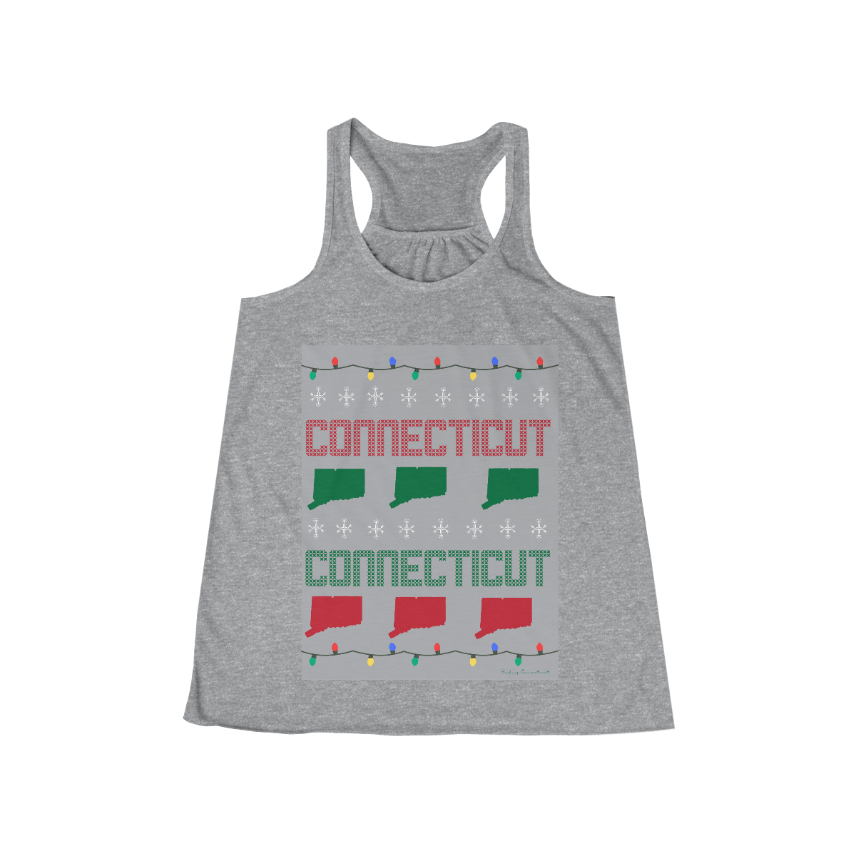 conncticut ugly holiday tank top shirt