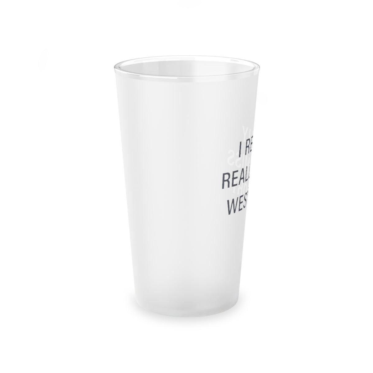 Really Really Miss Westport Frosted Pint Glass, 16oz