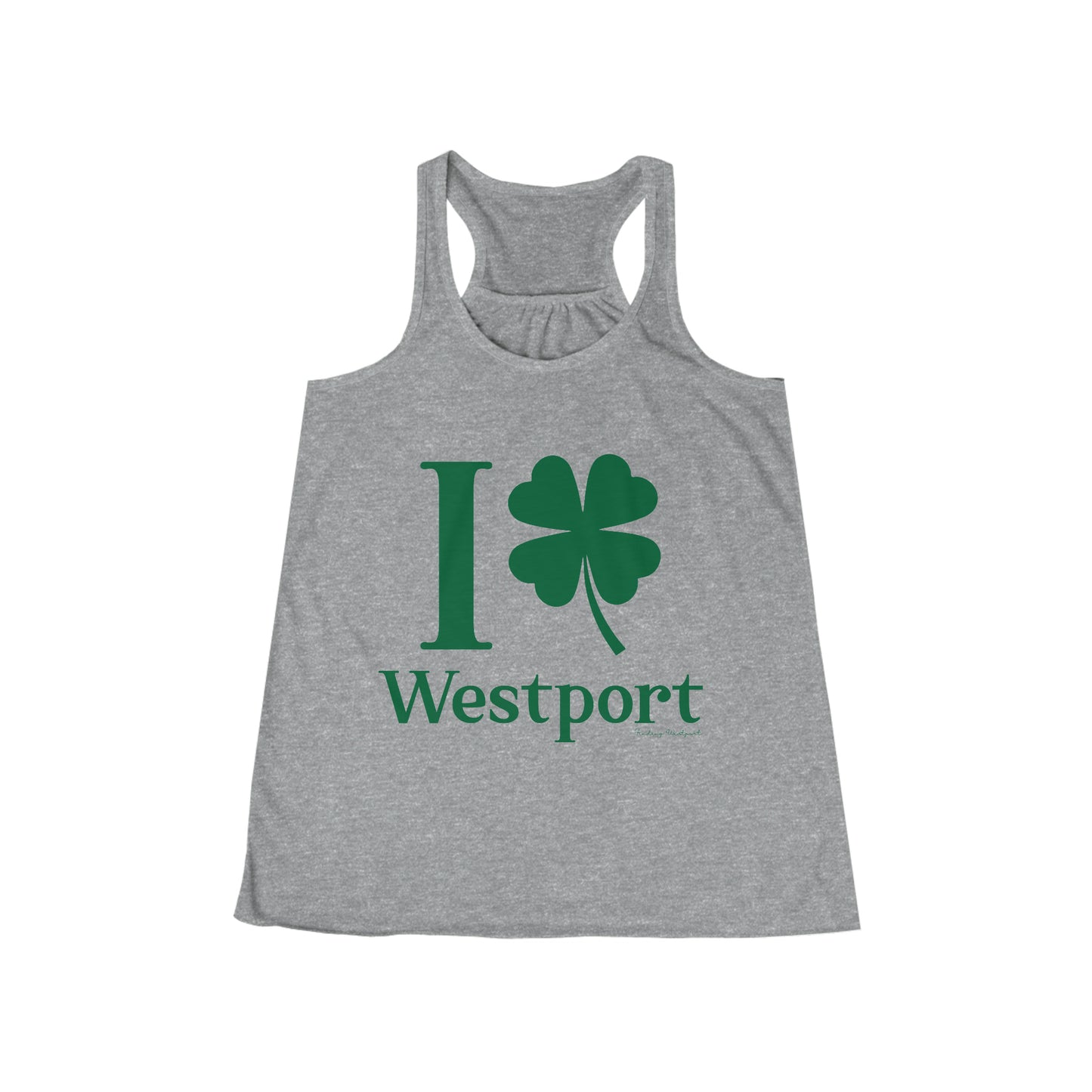 westport connecticut st . patricks day tank top shirt, i clover westport