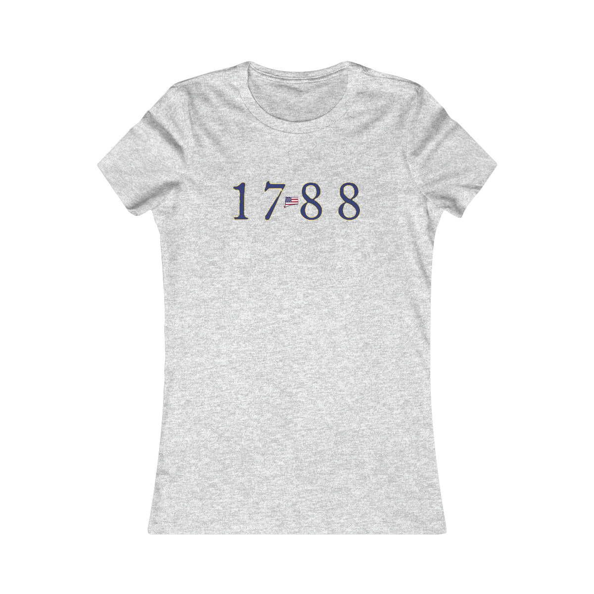 1788 Connecticut women's tee shirt