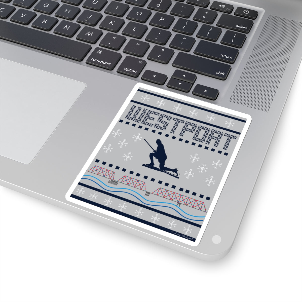 westport ct / connecticut ugly christmas sweater stickers
