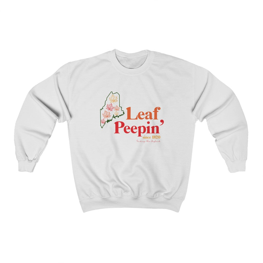 Leaf Peepin' Maine Unisex Heavy Blend™ Crewneck Sweatshirt