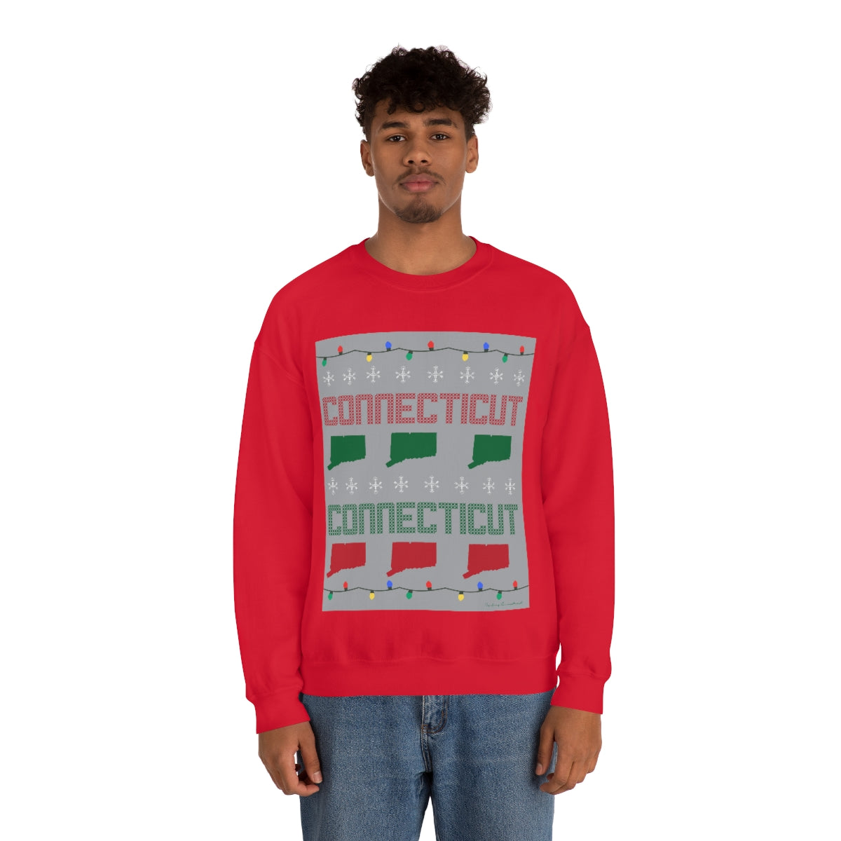 connecticut ugly holiday sweathsirt