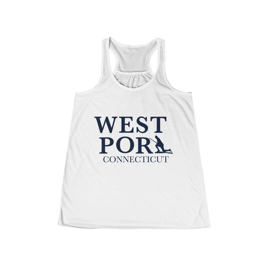 Westport Connecticut  Women's Flowly Racerback Tank