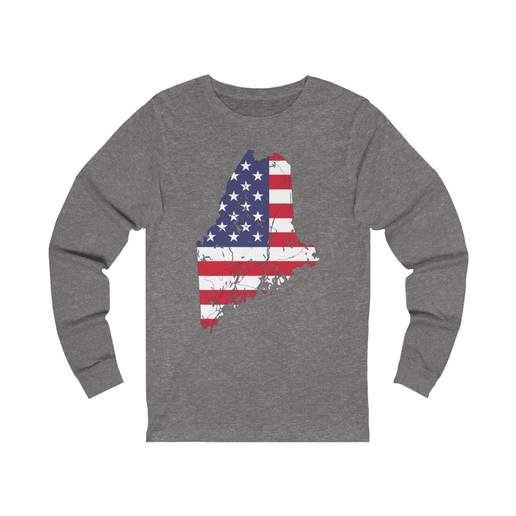Maine American Flag collection has tee shirts, mugs, reusable bags, and other apparel and gifts. All proceeds goes to help build the Finding Maine brand and get our website up and going. Free shipping on all products.
