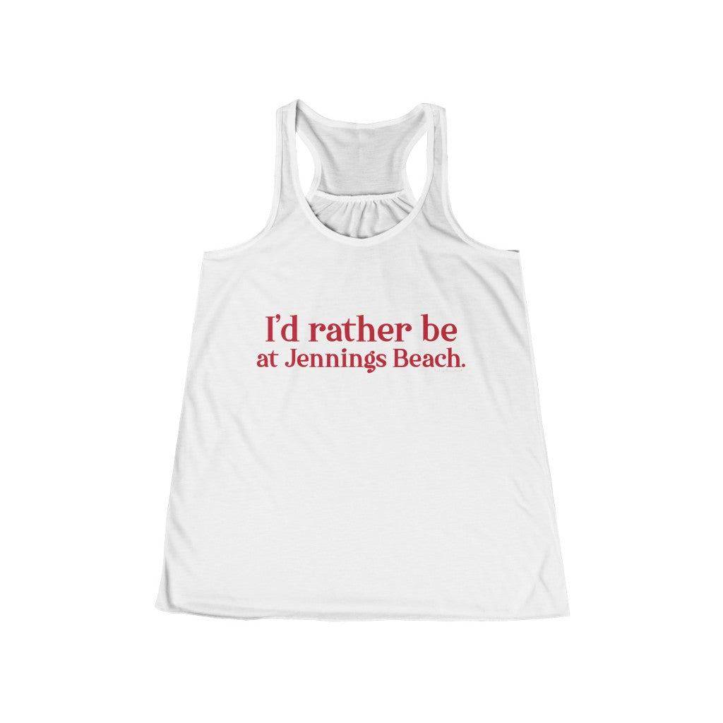 Jennings beach fairfield ct / connecticut womens tank top shirt