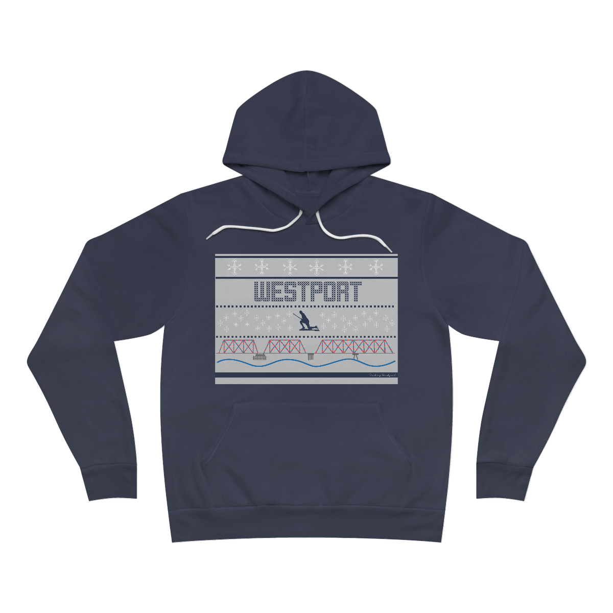 westport ct / connecticut ugly christmas sweater hoodie