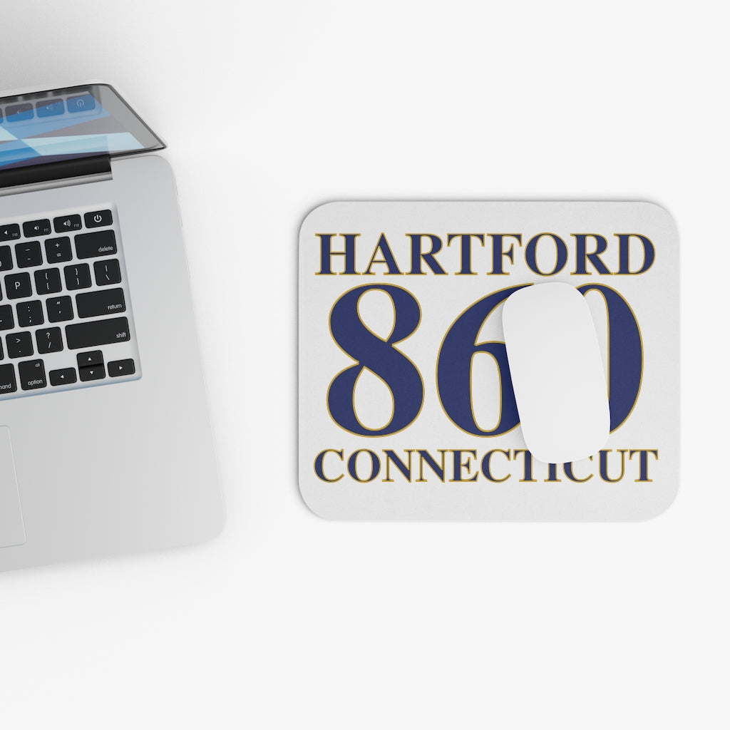 Hartford 860 Connecticut Mouse Pad 860 Hartford Collection. Inspired by the Connecticut flag and the 860! Show off for your pride for Connecticut and Hartford! Proceeds of this collection go to help build Finding Connecticut’s website and brand. • Free USA shipping Click here to go to our home page