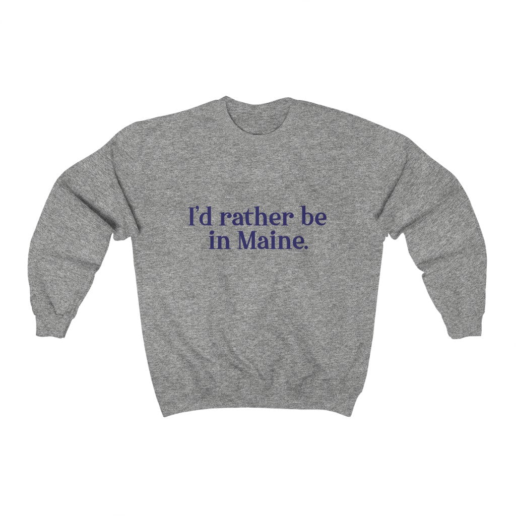 I'd rather be in Maine travel mug, hoodies, sweatshirts, shirts, home gifts and apparel. Unless noted proceeds go to help grow Finding New England brand. Free shipping on all products.