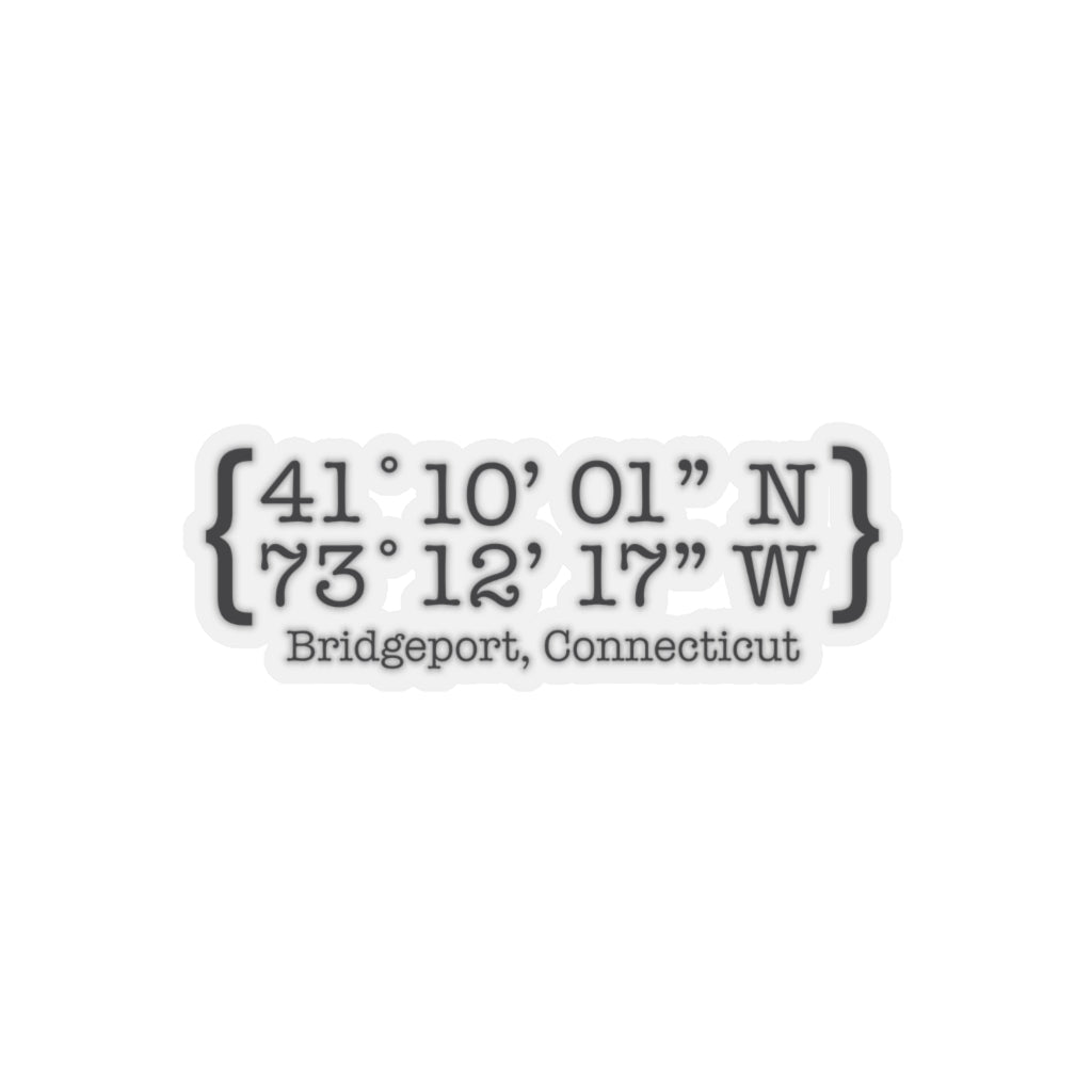 Bridgeport Coordiantes stickers // bridgeport, Connecticut // Finding Conencticut
