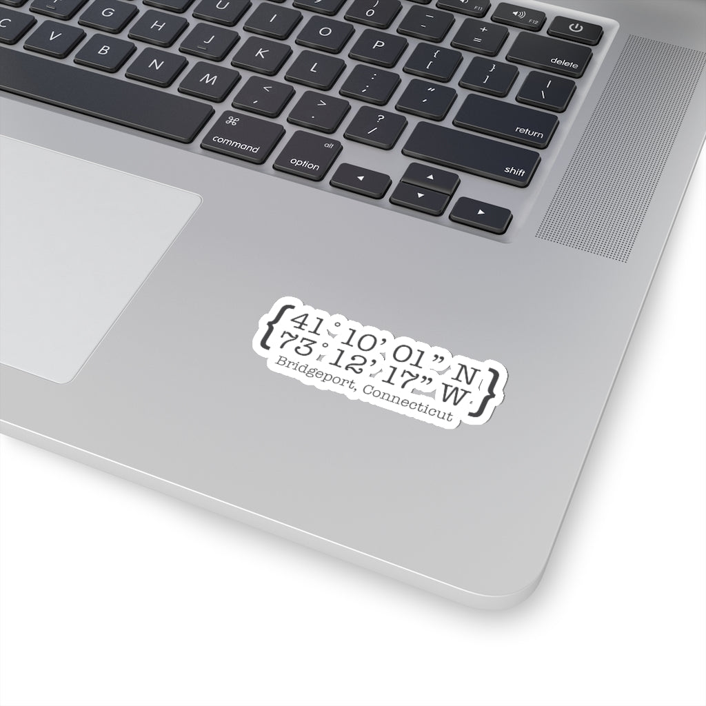 Bridgeport Coordiantes stickers // bridgeport, Connecticut // Finding Conencticut
