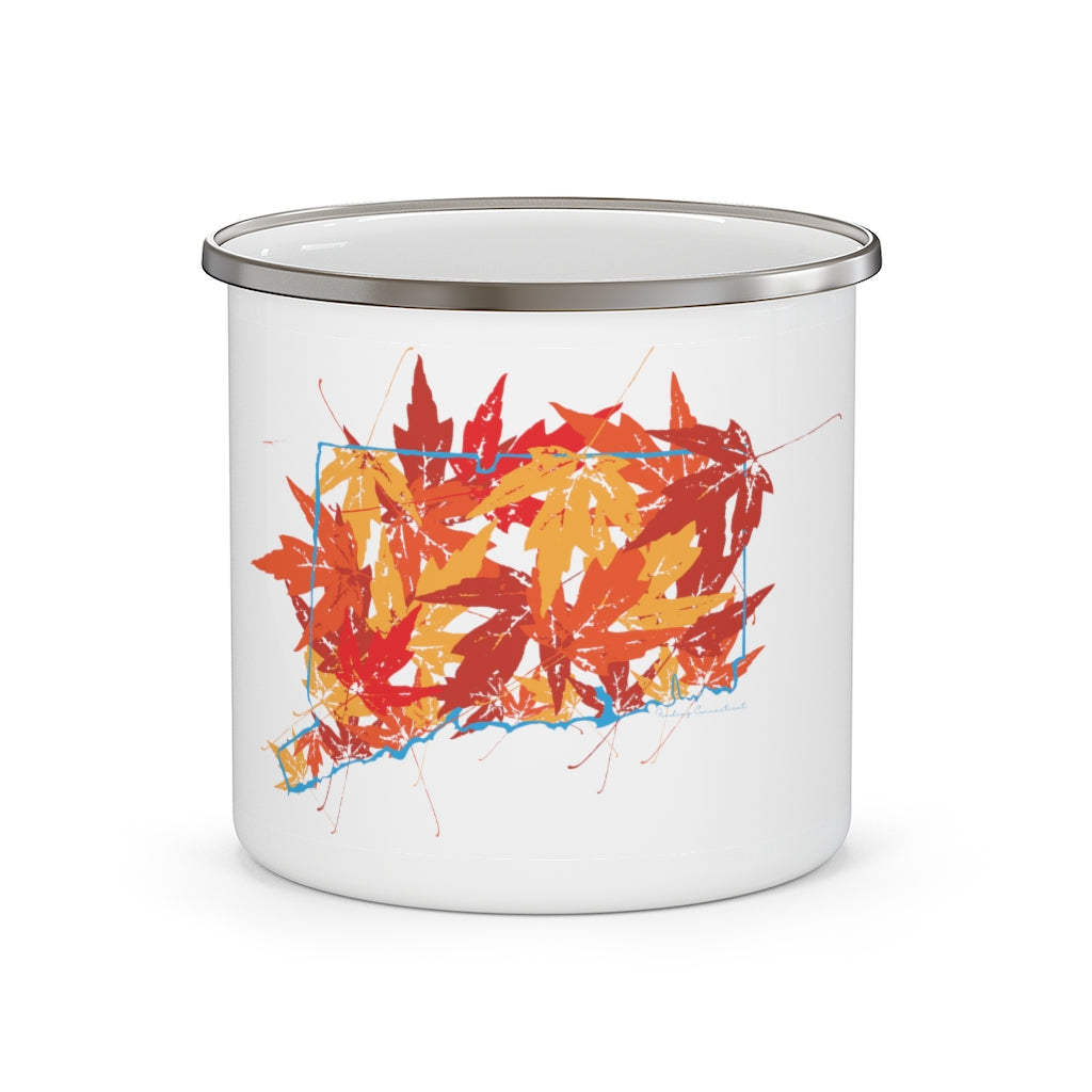 Do you love Connecticut in the fall? Cooler weather, colorful leaves falling, this collection is for you. Celebrate Connecticut and autumn together! Free USA shipping on all products.
Connecticut Leaves - Connecticut camping mug // finding connecticut