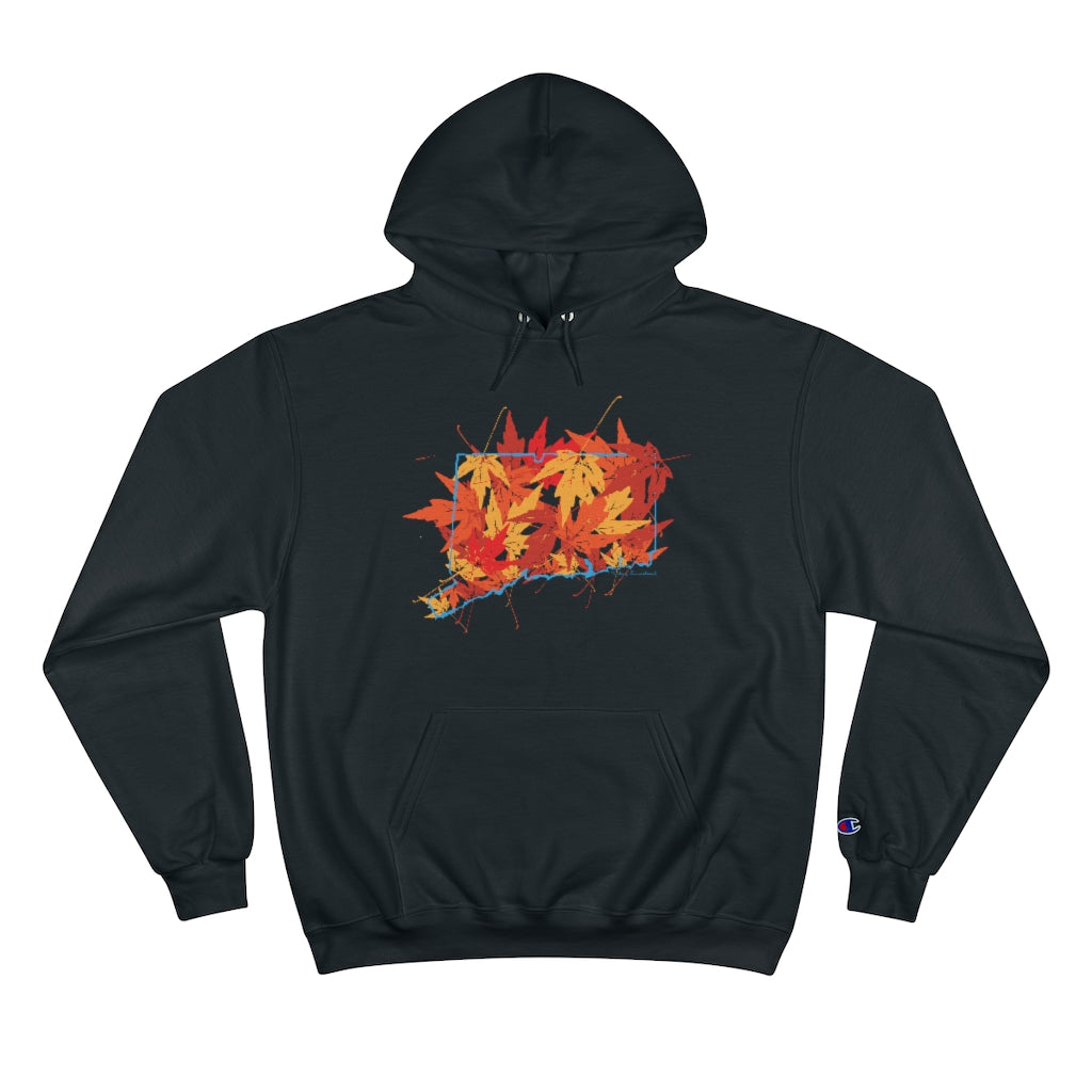 Connecticut hoodie. Do you love Connecticut in the fall? Cooler weather, colorful leaves falling, this collection is for you. Celebrate Connecticut and autumn together! Free USA shipping on all products.
Connecticut Leaves // Connecticut champion hoodie sweatshirt // finding connecticut