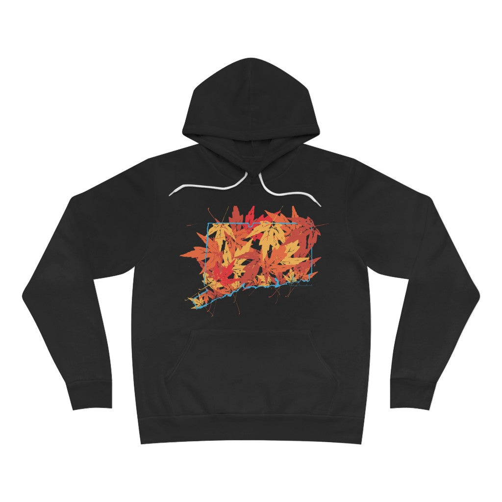 Connecticut hoodie. Do you love Connecticut in the fall? Cooler weather, colorful leaves falling, this collection is for you. Celebrate Connecticut and autumn together! Free USA shipping on all products.
Connecticut Leaves // Connecticut unisex hoodie sweatshirt // finding connecticut