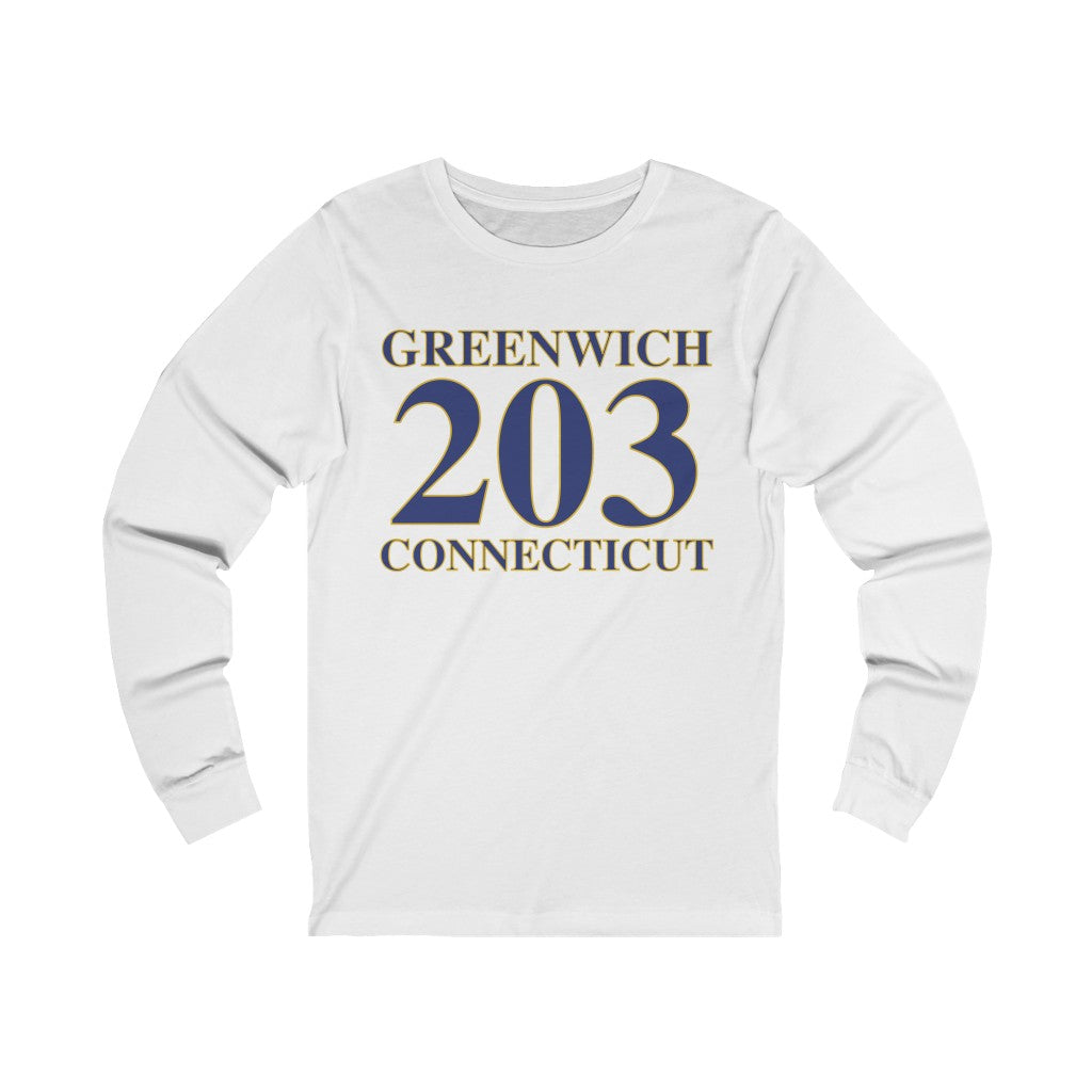 203 Greenwich Collection. Greenwich, Connecticut tee shirts, hoodies, sweatshirts, mugs, and other apparel and home gifts. • Proceeds of this collection go to help build Finding Greenwich and Finding Connecticut's brand. • Free USA shipping
Greenwich 203 Connecticut // greenwich connecticut unisex long sleeve t shirt   // finding connecticut