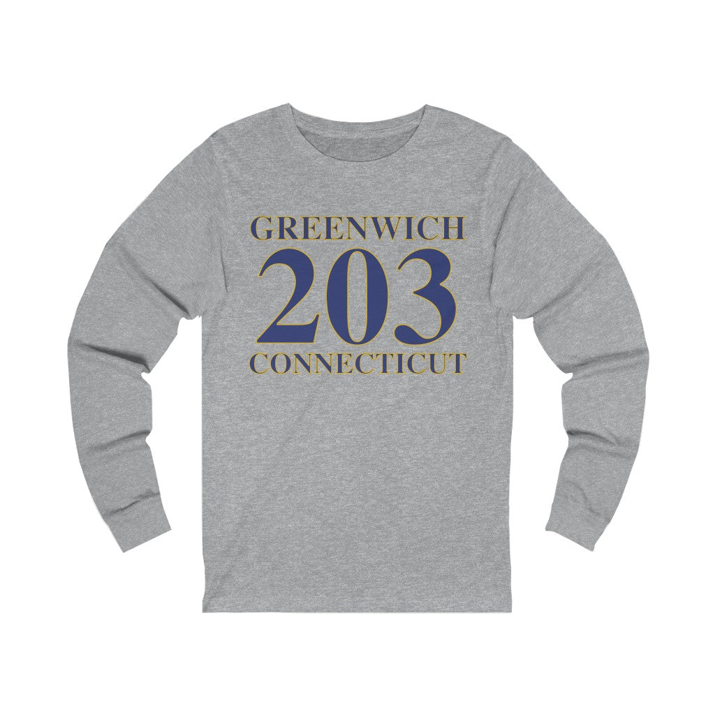 203 Greenwich Collection. Greenwich, Connecticut tee shirts, hoodies, sweatshirts, mugs, and other apparel and home gifts. • Proceeds of this collection go to help build Finding Greenwich and Finding Connecticut's brand. • Free USA shipping
Greenwich 203 Connecticut // greenwich connecticut unisex long sleeve t shirt   // finding connecticut