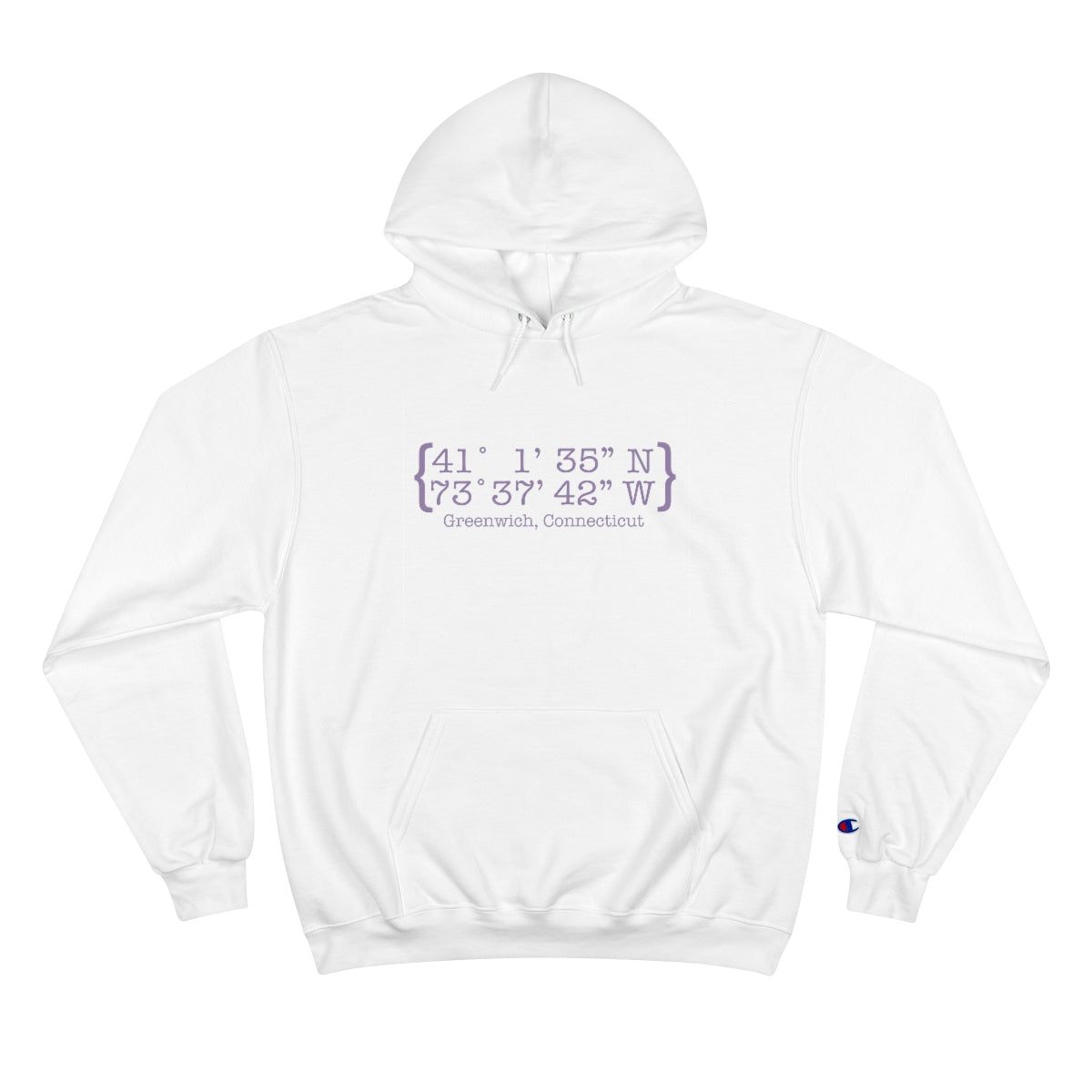 greenwich ct / connecticut hooded sweatshirt
Greenwich Coordinates // Greenwich Connecticut champion unisex hoodie sweatshirt // Finding Connecticut