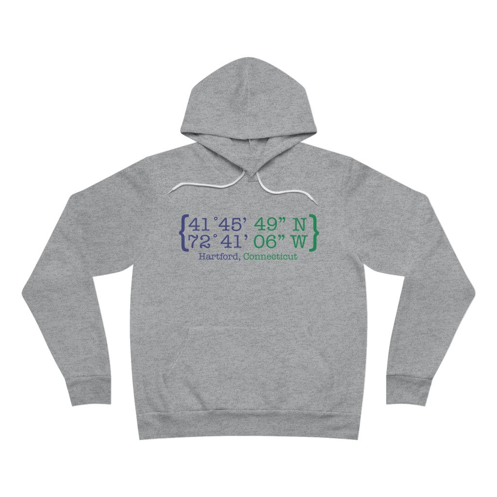 Hartford Coordinates Unisex Sponge Fleece Pullover Hoodie Proceeds help grow Finding Connecticut's website and brand. Click here to return to our home page.
Hartford Coordinates // hartford connecticut unisex hoodie // finding connecticut