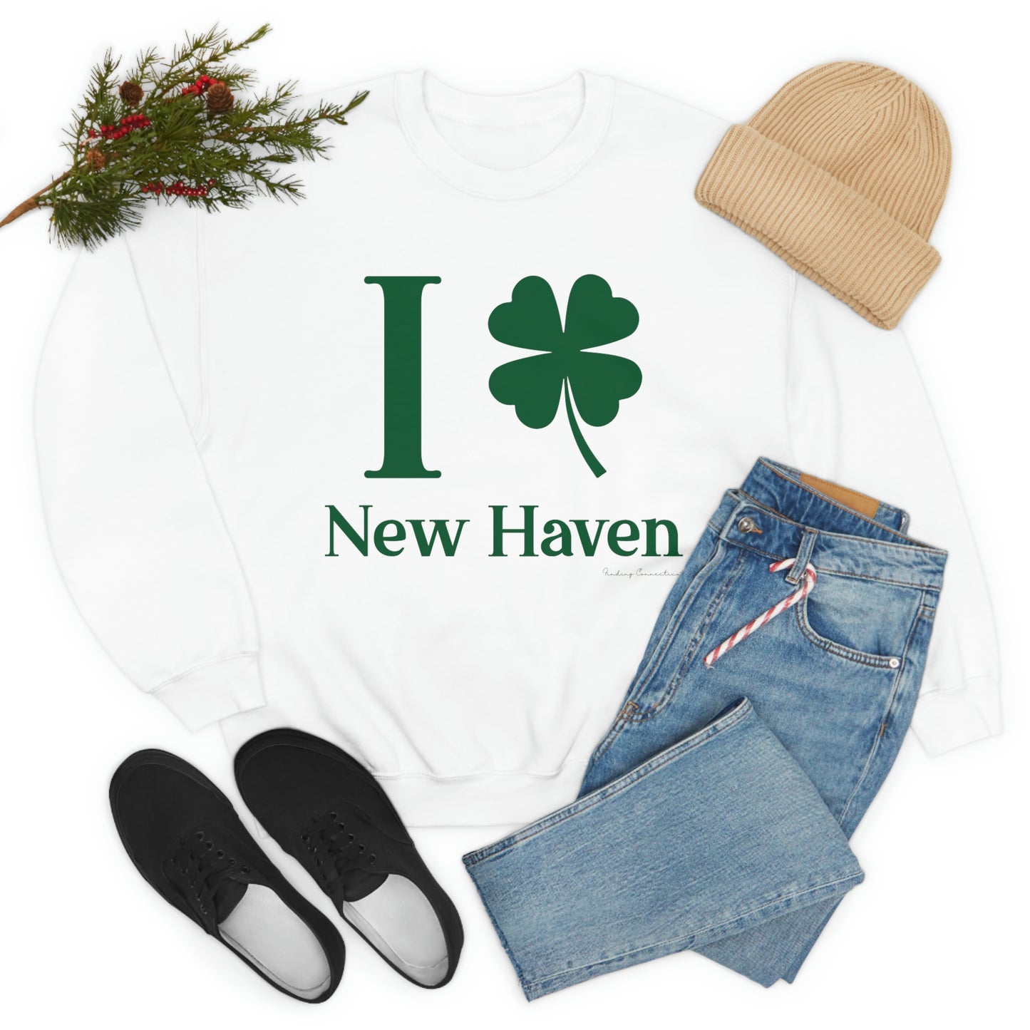 I Clover New Haven Sweatshirt // new haven ct // finding connecticut