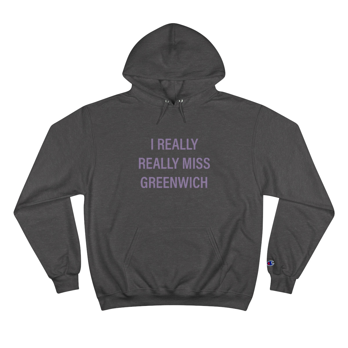 I Really Really Miss Greenwich /// Greenwich Connecticut unisex champion hoodie sweatshirt // finding connecticut