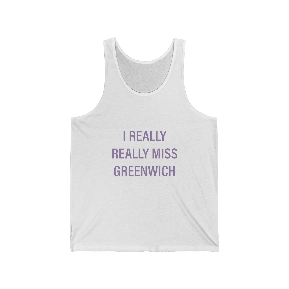 I Really Really Miss Greenwich /// Greenwich Connecticut unisex tank tops / finding connecticut