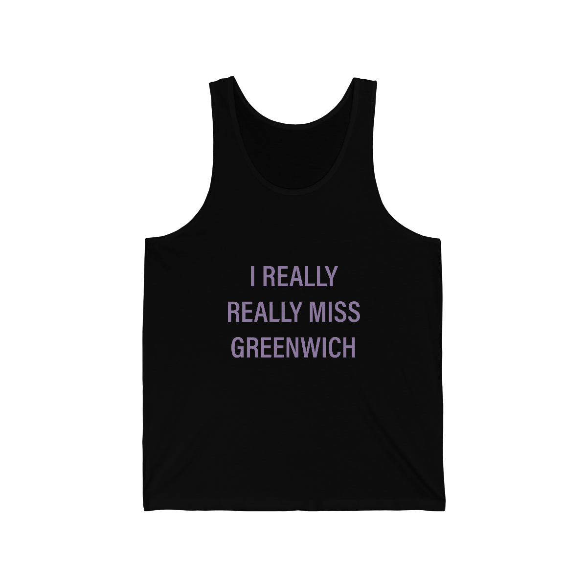I Really Really Miss Greenwich /// Greenwich Connecticut unisex tank tops / finding connecticut