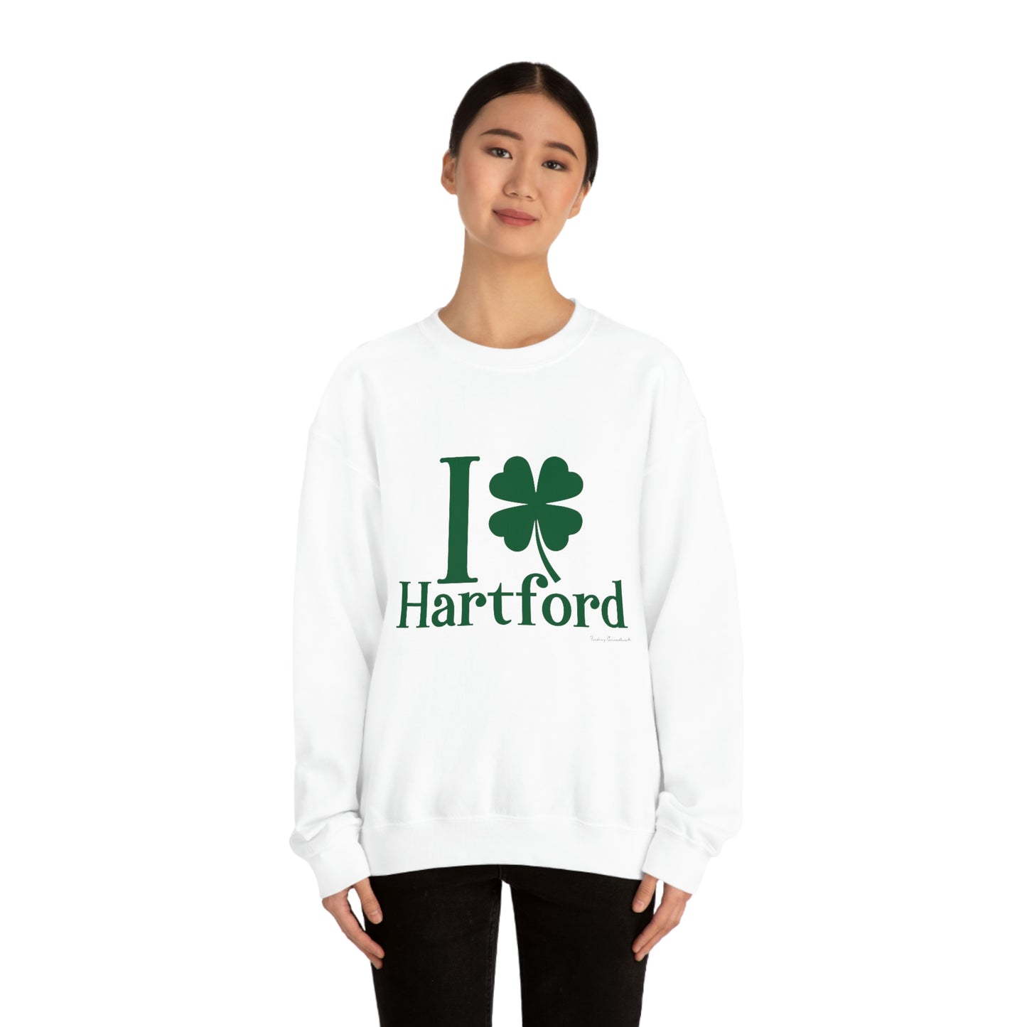 I clover hartford /// hartford CT st patricks day unisex sweattshirt / finding connecticut