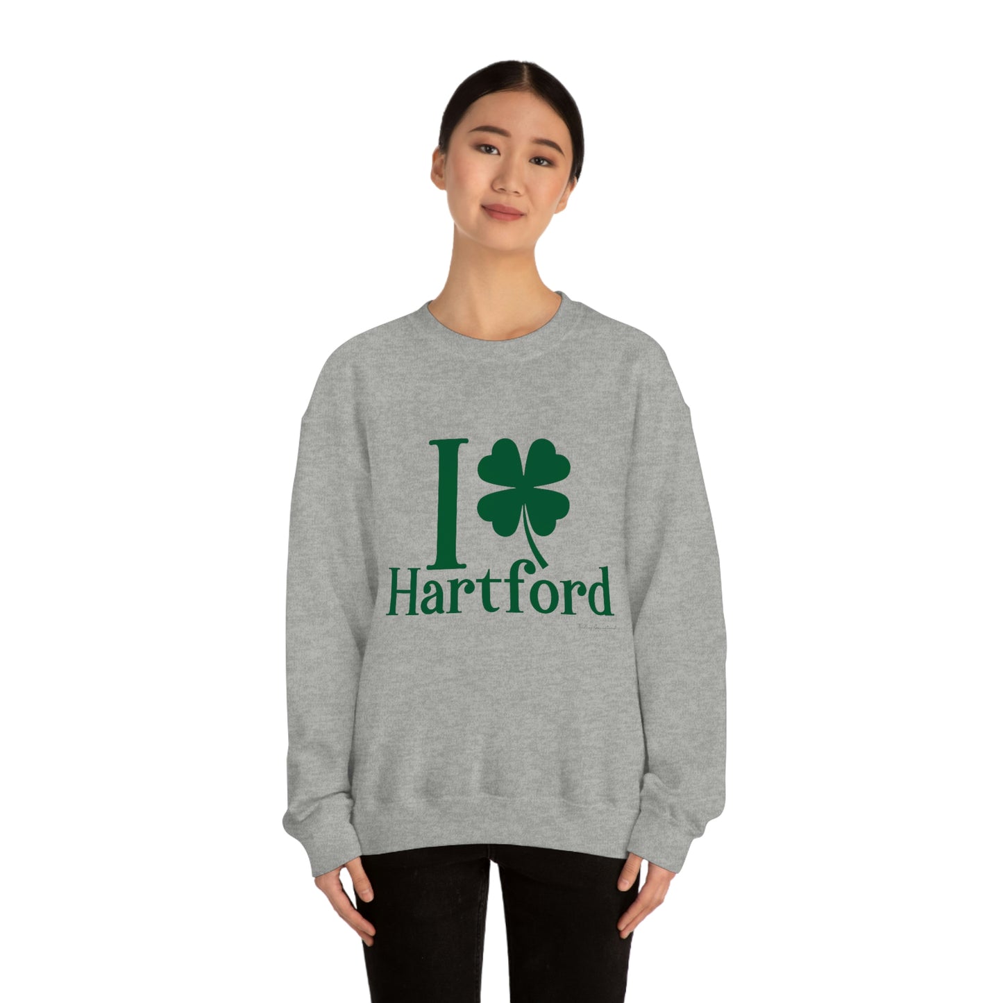 I clover hartford /// hartford CT st patricks day unisex sweattshirt / finding connecticut