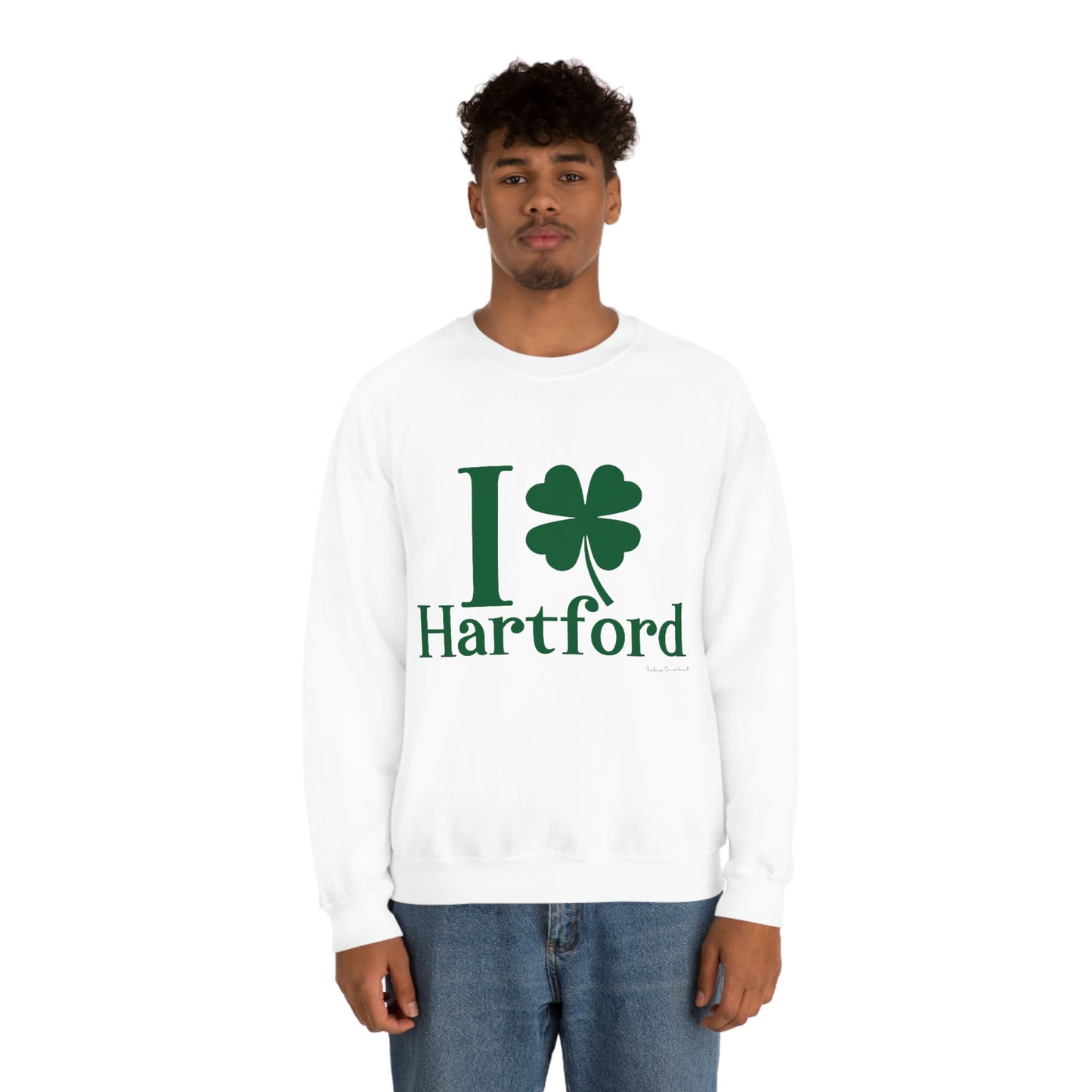 I clover hartford /// hartford CT st patricks day unisex sweattshirt / finding connecticut