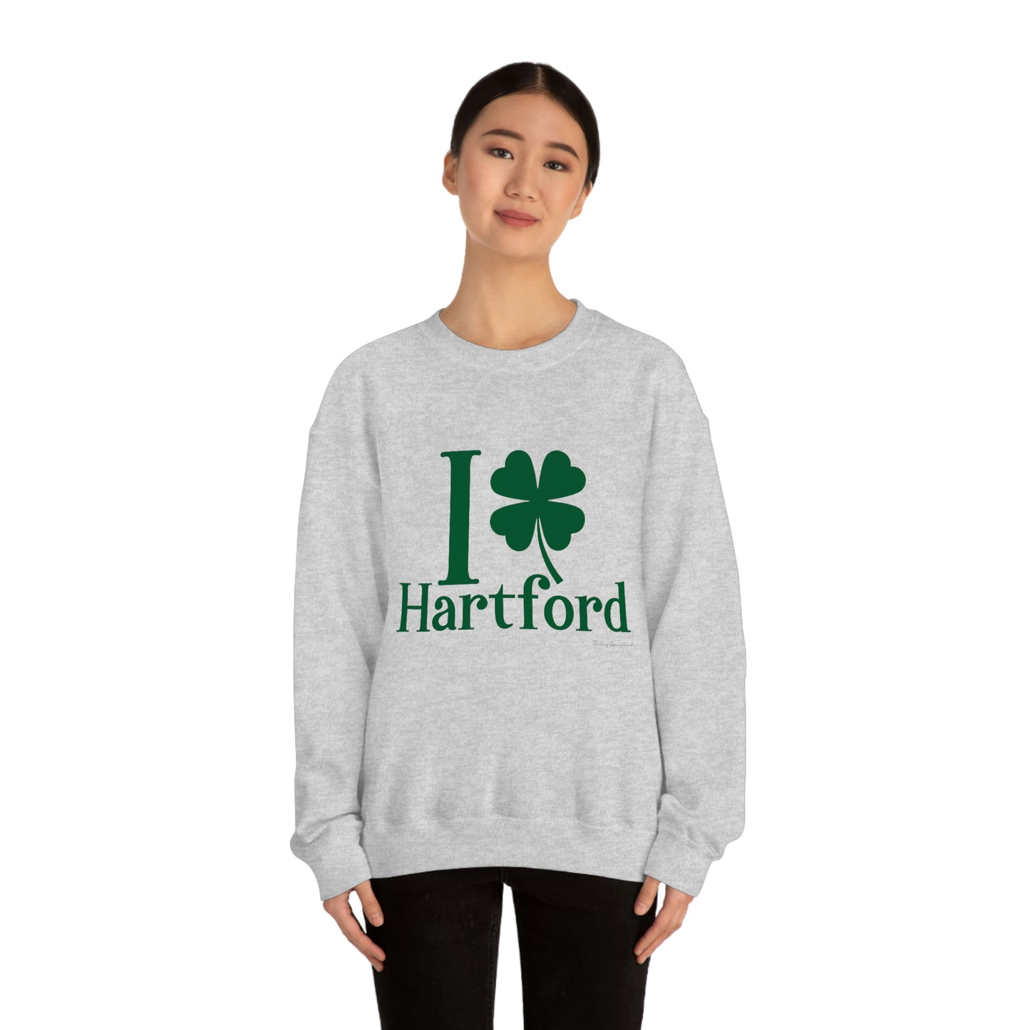 I clover hartford /// hartford CT st patricks day unisex sweattshirt / finding connecticut