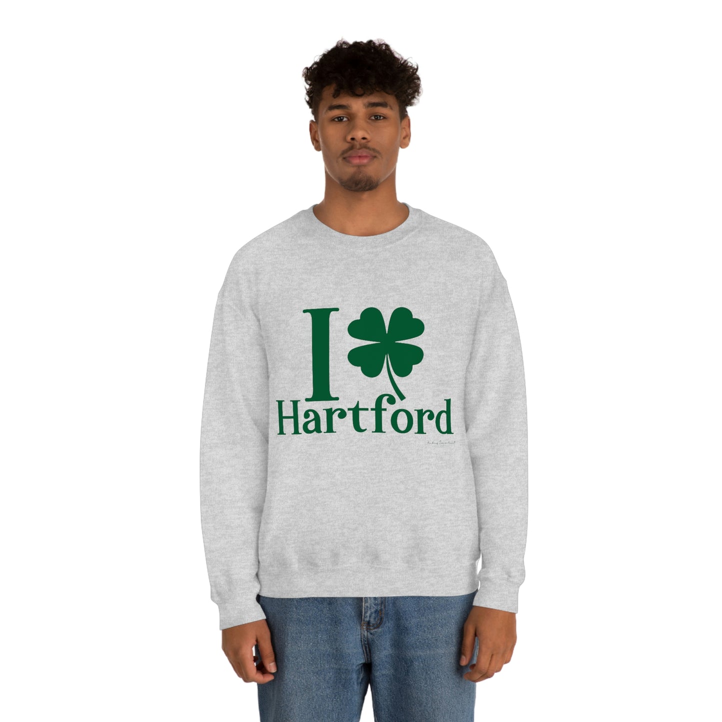 I clover hartford /// hartford CT st patricks day unisex sweattshirt / finding connecticut