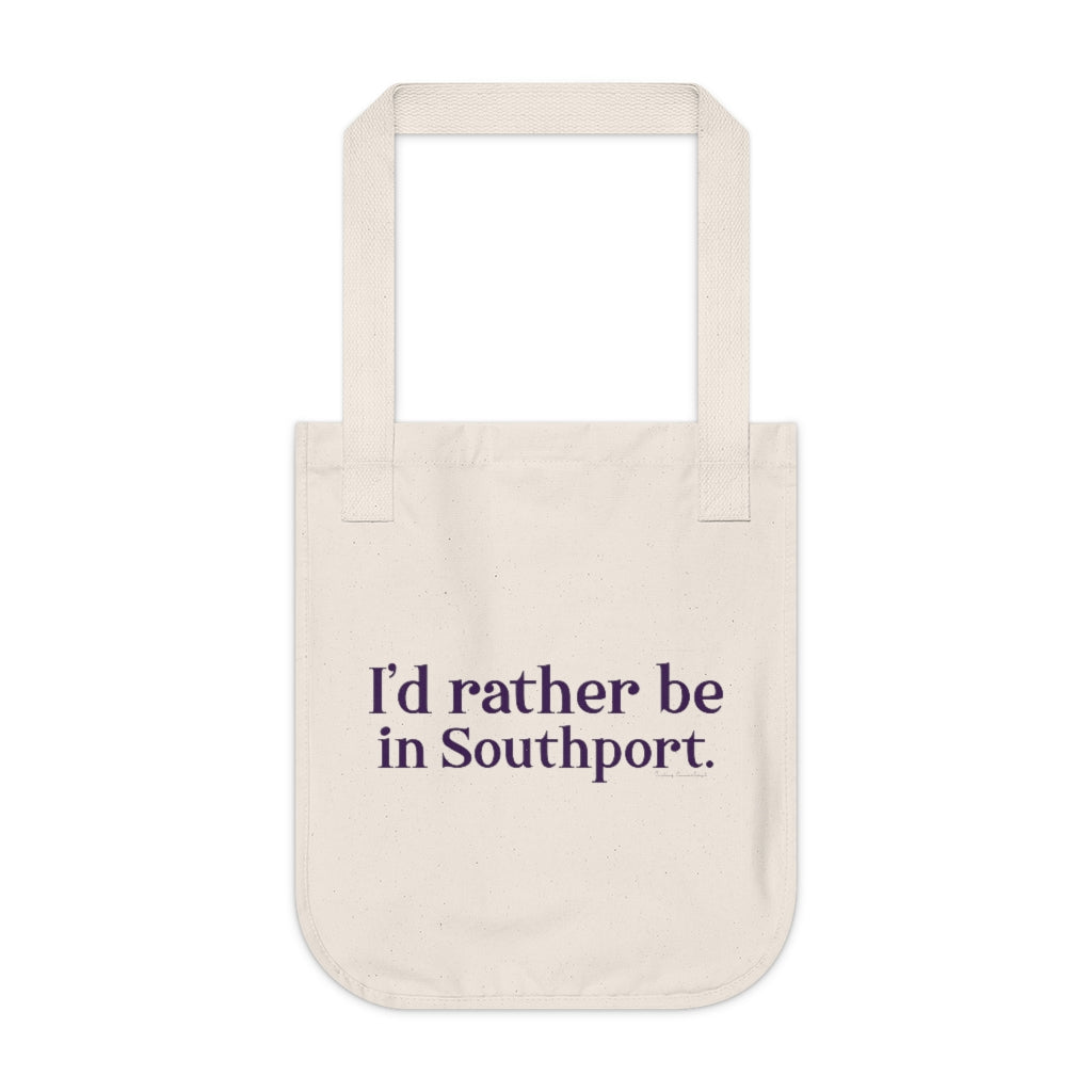 I'd Rather be in southport tote bag// southport connecticut gifts and merch // finding connecticut
