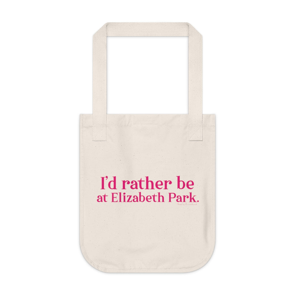 I'd rather be at Elizabeth Park tote bag // west hartford connecticut gifts and merch // finding connecticut