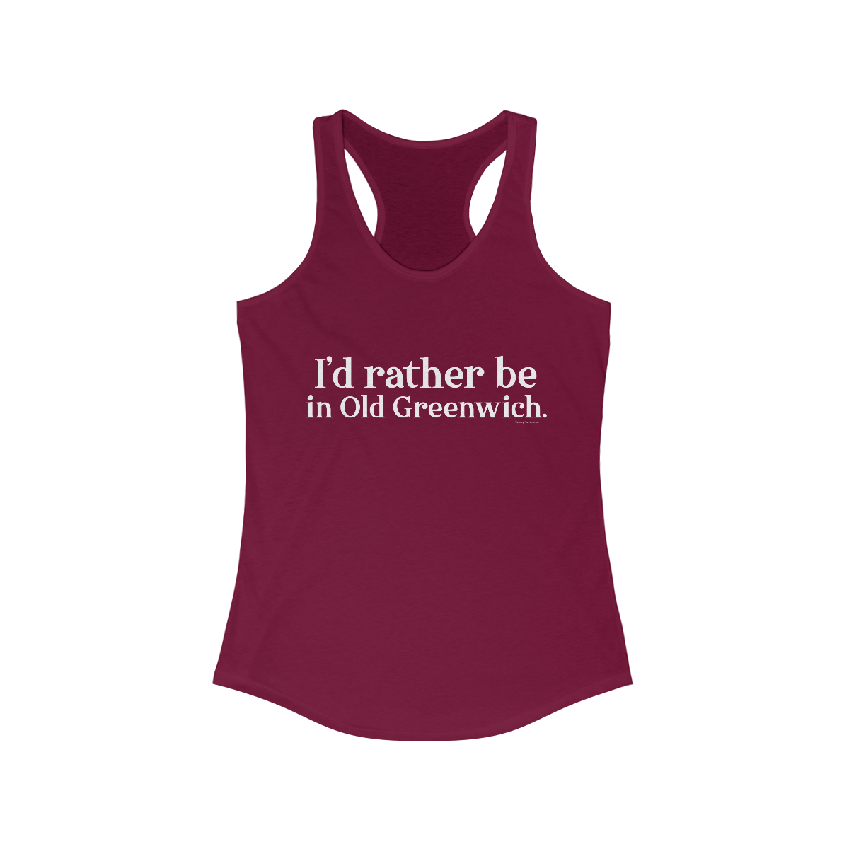 greenwich ct / connecticut tank top shirt
I'd rather be in Old Greenwich // Old Greenwich ct womens tank top shirt / Finding Connecticut