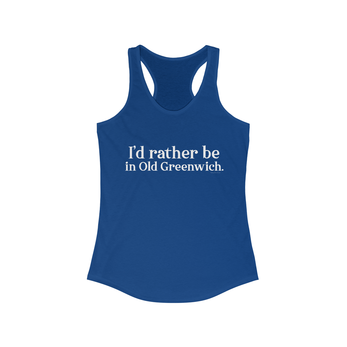 greenwich ct / connecticut tank top shirt
I'd rather be in Old Greenwich // Old Greenwich ct womens tank top shirt / Finding Connecticut