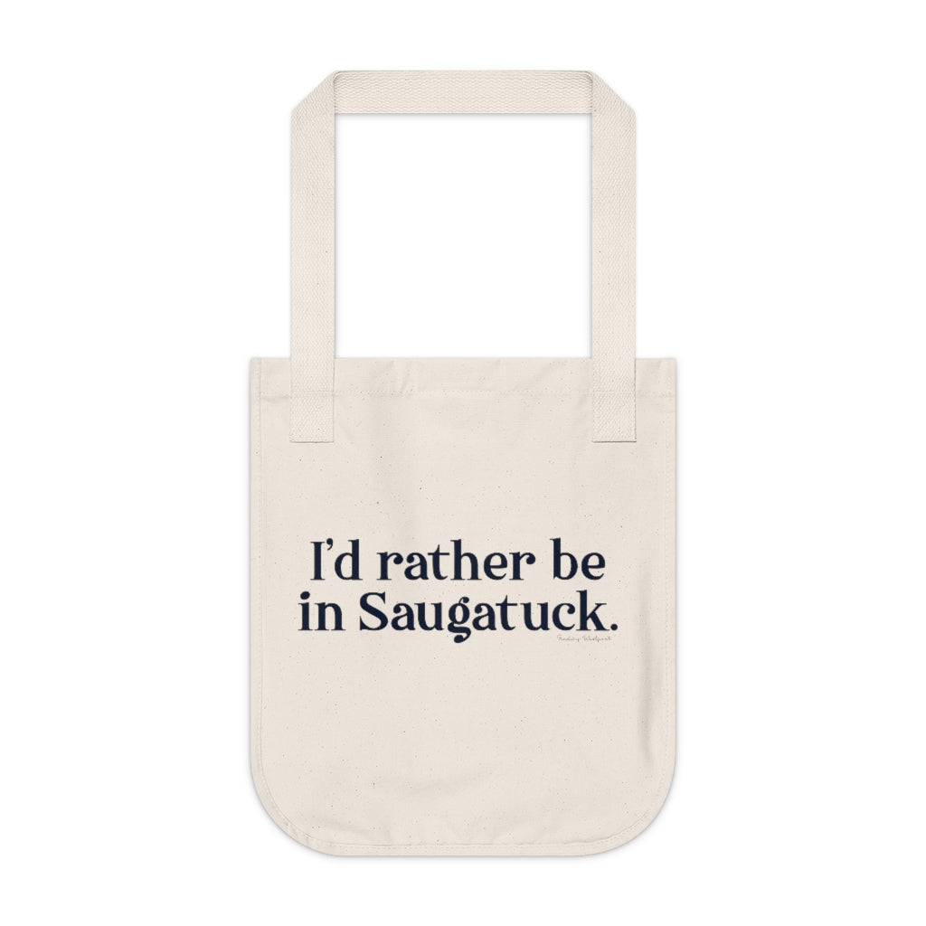 I'd rather be in Saugatuck tote bag // Saugatuck and Westport Connecticut gifts and merch // finding connnecticut