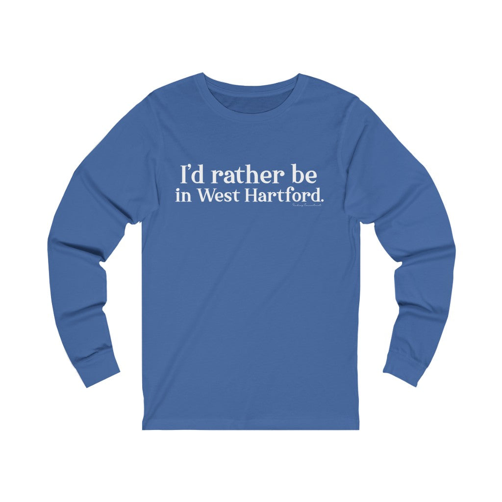 West Hartford Shirt. I’d rather be in West Hartford long sleeve tee shirt. West Hartford Connecticut tee shirts, hoodies sweatshirts, mugs, and other apparel, home gifts, and souvenirs. Proceeds of this collection go to help Finding Connecticut’s brand. Free USA shipping.
I'd rather be in West Hartford // west hartfor ct long sleeve t shirt // Finding Connecticut