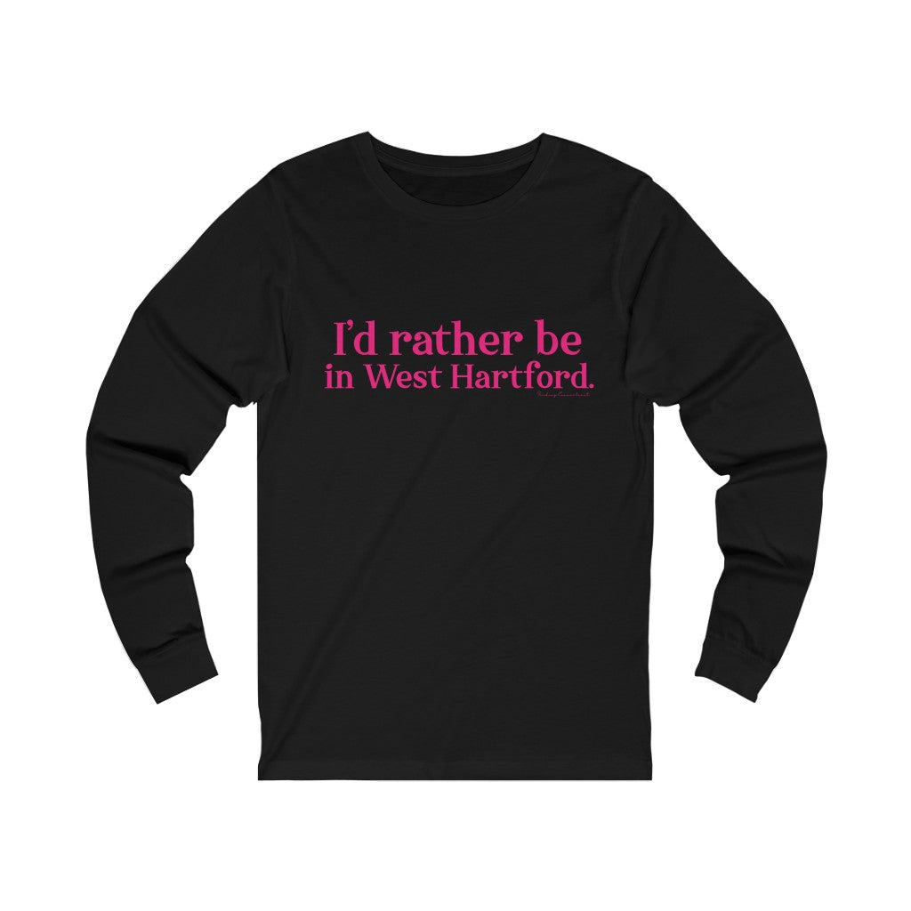 West Hartford shirt. I’d rather be in West Hartford long sleeve tee. West Hartford Connecticut tee shirts, hoodies sweatshirts, mugs, and other apparel, home gifts, and souvenirs. Proceeds of this collection go to help Finding Connecticut’s brand. Free USA shipping.
I'd rather be in West hartford / West hartford Connecticut long sleeve t shirt // Finding Connecticut