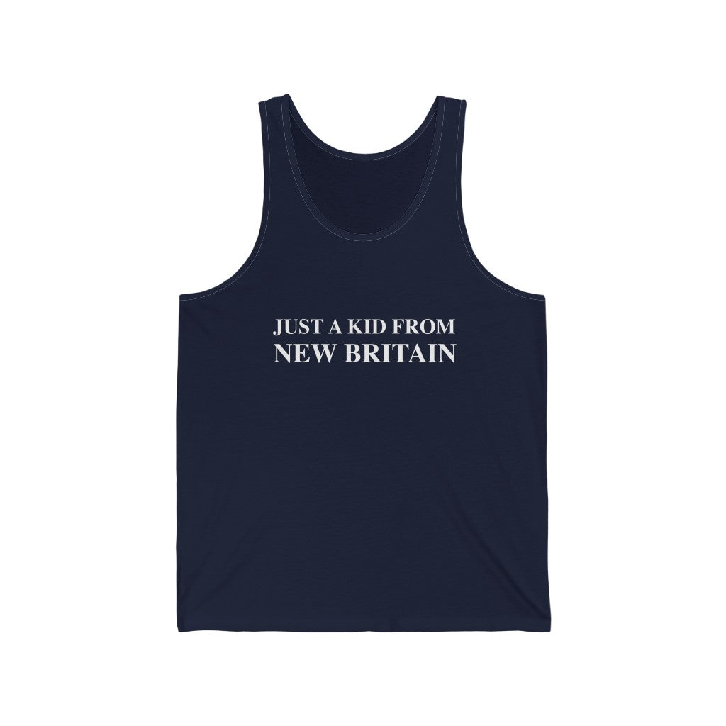 Just a kid from New Britain // New Britain ct tank top shirt // finding connecticut