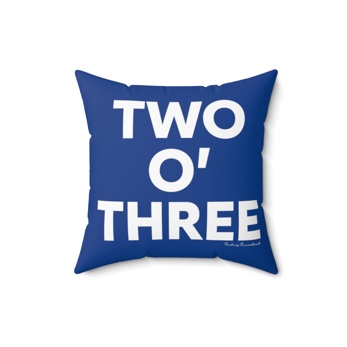 Two oh three / Two O' three / 203 pillow // Connecticut by finding Connecticut