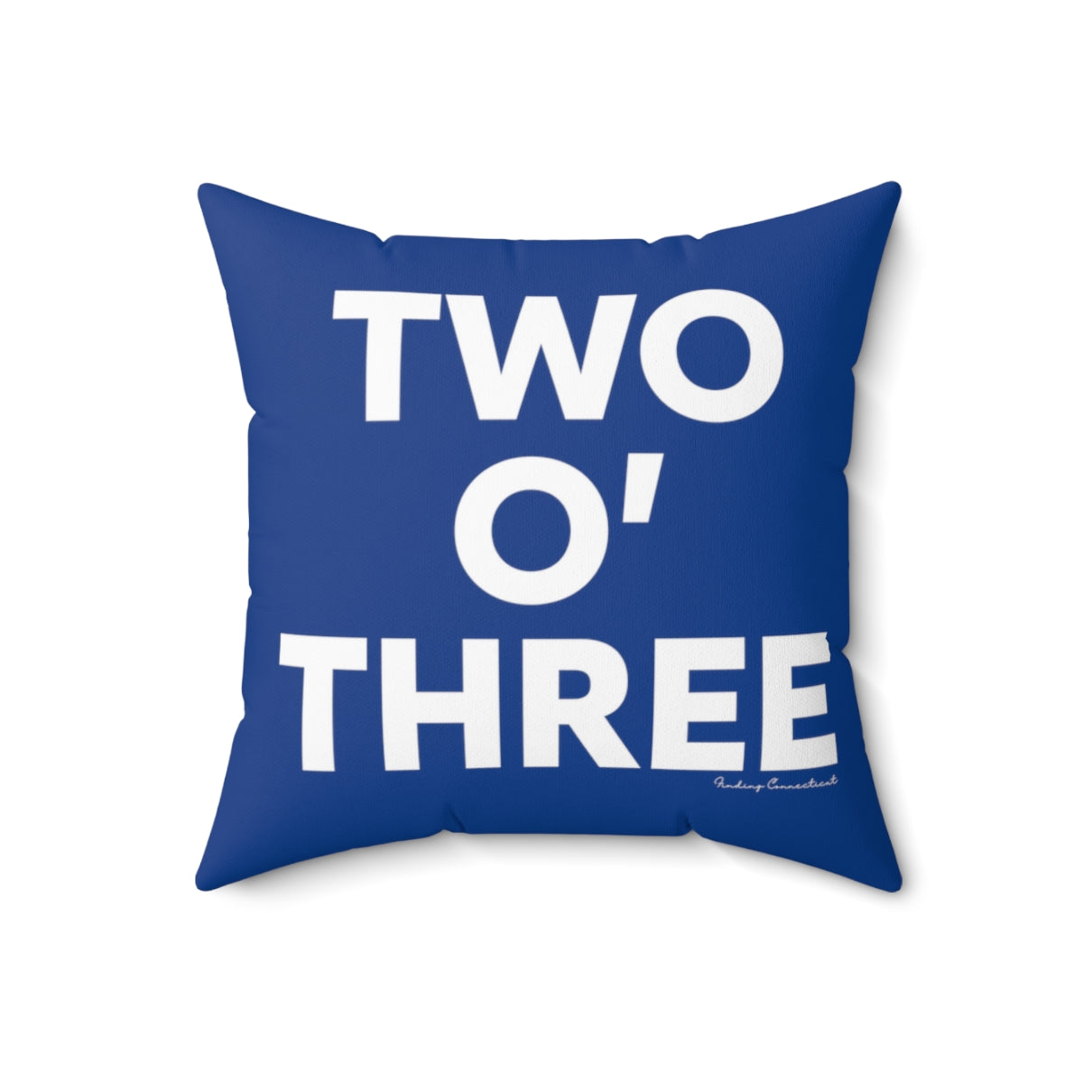 Two oh three / Two O' three / 203 pillow // Connecticut by finding Connecticut