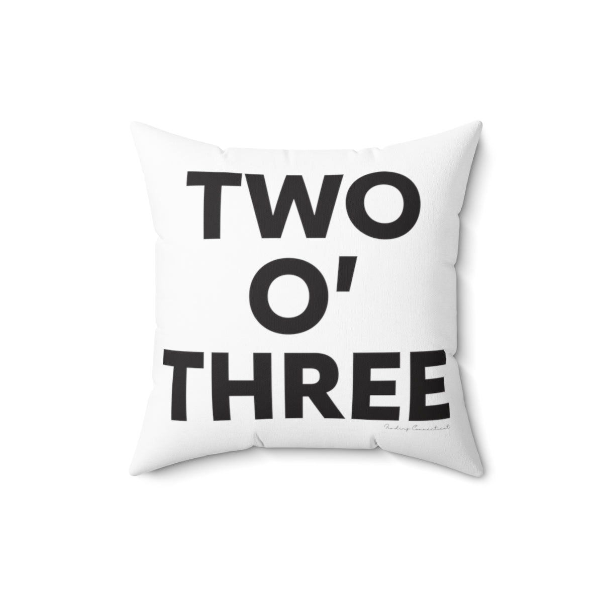 Two oh three / Two O' three / 203 pillow // Connecticut by finding Connecticut