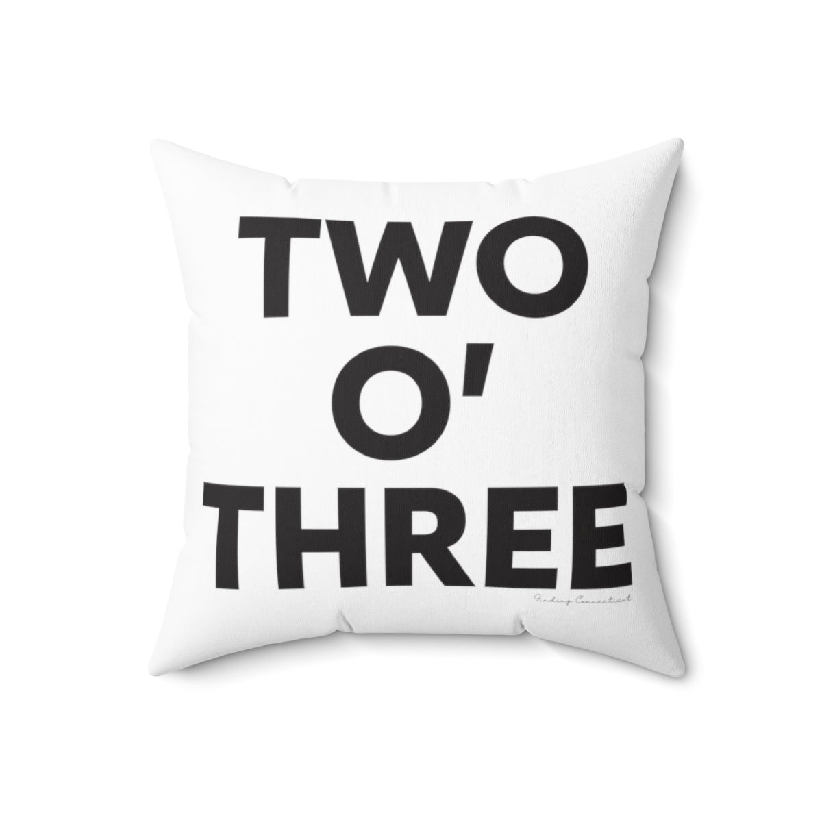 Two oh three / Two O' three / 203 pillow // Connecticut by finding Connecticut