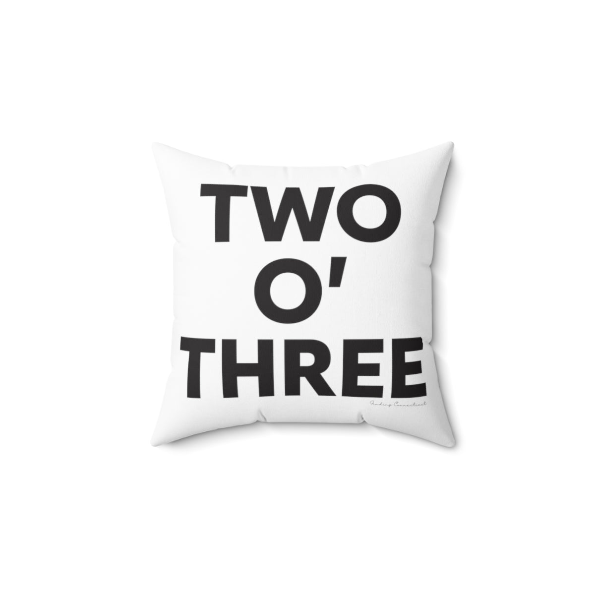 Two oh three / Two O' three / 203 pillow // Connecticut by finding Connecticut